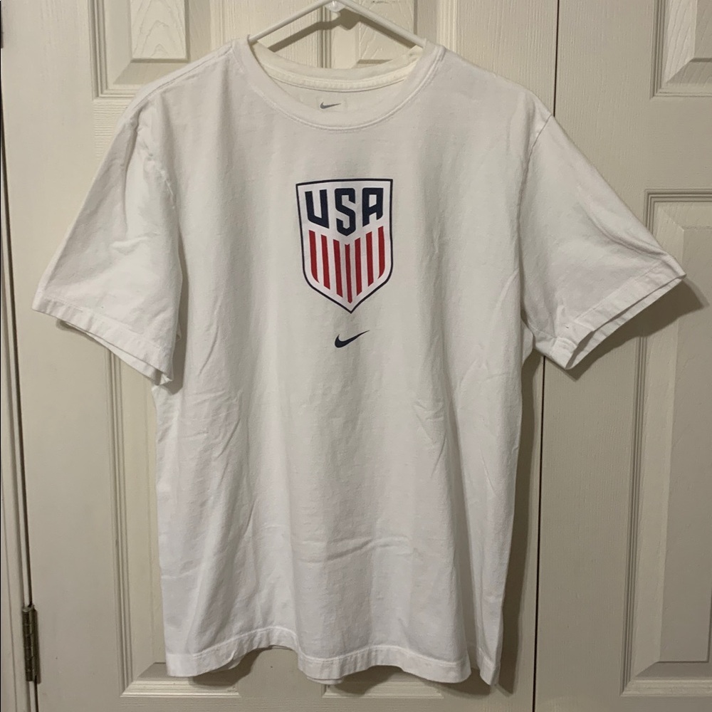 Nike White USA Shield T-Shirt